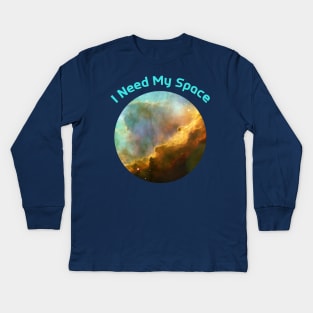 I Need My Space Orion Kids Long Sleeve T-Shirt